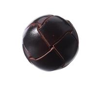 XWNXQ 5-10 Piezas 15-25 mm Botones Cubiertos Cuero de Vaca Genuino,Botones Cuero Negro,Botones Cuero marrón,Botones Cuero Tejidos a Mano,Botones Decorativos para artesanías suéteres y Abrigos Traje