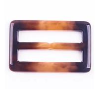 XWNXQ 5 Piezas de Hebilla de cinturón de Resina de diámetro Interior de 25-50 mm, ajustador Rectangular Blanco y marrón, para Abrigo, Cortavientos, Mochila, botón Decorativo Ajustable