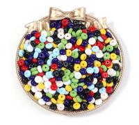 XWNXQ 500 Cuentas de Vidrio de Colores de 3 x 6 mm, Cuentas espaciadoras Redondas y Planas para Pulseras, Collares, Pendientes, llaveros y Accesorios Hechos a Mano