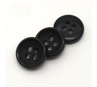 XWNXQ Botones de Resina de 30 Piezas de 10 a 12,5 mm, Botones de Camisa, Botones cosidos a Mano de 2 y 4 Agujeros, Negros, Blancos y Marrones, Botones Decorativos para suéteres y cárdigans