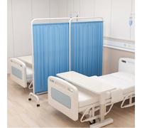 XWOEOAOQ Pantalla de privacidad Plegable con Ruedas, Pantalla de privacidad médica con Ruedas, Divisor de ambientes Plegable de 6 pies de Alto, Cerca Temporal para Salas de Examen o clínica