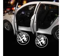 XWSBUDE 2 Piezas luz de Bienvenida del Coche, para Alfa Romeo Brera Spider GT 145 146 147 Lámpara de Cortesía Iluminación de Entrada Coche Proyección Luces de Bienvenida,A