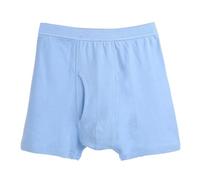 XWSM Calzoncillos Boxer 100% Algodón Hombres, Ropa Interior, Pantalones Cortos, Bragas Sueltas y Suaves, Calzoncillos Boxer Hombres Mediana Edad, Calzoncillos Personas Mayores (Color: Azul)