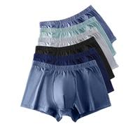 XWSM L-8XL Talla Grande Calzoncillos Tipo Bóxer For Hombre 100% Algodón Conjunto De Ropa Interior Calzoncillos Tipo Bóxer Bragas Sueltas Calzoncillos (Color : 6A pcs, Size : L/Large)