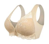 XWSM Ropa Interior De Gran Tamaño con Cierre Frontal Sujetador Bralette, Top, Sujetador Inalámbrico For Madres Y Ancianos De Mediana Edad Chaleco Lencería (Color : Yellow, Size : 42/95(BC))