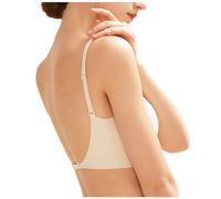 XWSM Sujetador Sin Espalda Multiway For Mujer Sujetador Inalámbrico For Todos Los Días Vestidos De Novia Lencería Sujetador Tipo Bralette con Tirantes Finos (Color : Skin, Size : 38/85ABC)