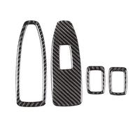 Xwthsch Decoración Coche Interior para 3 4 Series F30 F32 2013-2018 Fibra Carbono Interior Coche Ventana Interruptor elevación embellecedor Cubierta botón Interior Coche(No Color B)