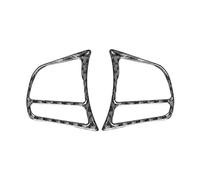 Xwthsch Decoración Coche Interior para F30 F31 F34 F45 F32 F33 F36 F22 2 uds Interior Coche Fibra Carbono Botones Volante Pegatinas Cubierta embellecedora Interior Coche(A)