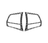 Xwthsch Decoración Coche Interior para F30 F31 F34 F45 F32 F33 F36 F22 2 uds Interior Coche Fibra Carbono Botones Volante Pegatinas Cubierta embellecedora Interior Coche(B)