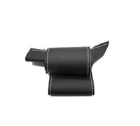 Xwthsch Decoración Coche Interior para Fiat 500 2007-2015 500e 2014-2018 500C 2014-2017 Protector de Microfibra Perforado Cosido a Mano para Volante de Coche Interior Coche(Black-White Line)