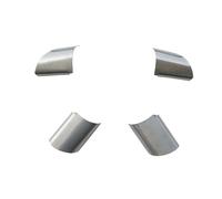 Xwthsch Decoración Coche Interior para Ford para Focus 2 MK2 2005-2012 4 Unids/Set Decoración Volante Acero Inoxidable Pegatinas Embellecedoras De Cubierta Interior Coche