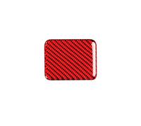 Xwthsch Decoración Coche Interior para Subaru para BRZ Modificación Coche Fibra Carbono para botón calefacción Asiento Pegatinas Coche Cubierta embellecedora Interior Coche(A Red)