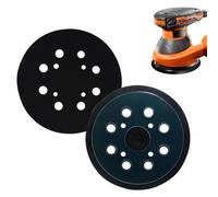 XWUNZ 125mm Plato de Lija para Amoladora 2 Piezas Plato de Soporte para Discos Abrasivos, Almohadillas de Lija Orbital Almohadilla con 8 Agujeros, Accesorio de Lijadora Excéntrica