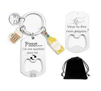 XWXW Regalo Anuncio Embarazo Llaveros para un futuro Papá - futuro Papi - futuro Padrino - futuro Tonton - ¡Vas a ser un papá desgarrante!, Patrocinador, M