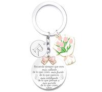 XWXWXW Llavero Inspiradores A-Z 26 letras Regalos para Mujeres Niños Nietos Amigos Regalo Adolescentes Chica Amigas Originales Regalo Cumpleaños Navidad Graduación Niña Estudiantes Colega Hermana (R)