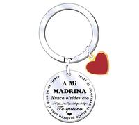 XWXWXW Regalo del día de la Madre Regalo Madrina Llavero Madrina Regalos de Madrina bautizo Regalo Madrina Navidad