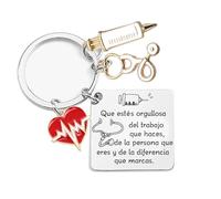 XWXWXW Regalo Enfermera Llavero Regalos para Medicos,Regalos para Medicos Enfermeras Estudiante de Medicina Graduacion Accesorios