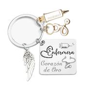 XWXWXW Regalo Enfermera Llavero Regalos para Medicos,Regalos para Medicos Enfermeras Estudiante de Medicina Graduacion Accesorios (2)