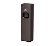 XXAD553TY Ascensores Contenedor de basura comercial con tapa, acero inoxidable apertura lateral, decorativo Cubo de Basura Cocina(Bruin)