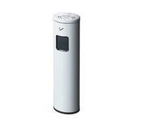 XXAD553TY Ascensores Contenedor de basura comercial for interiores y exteriores con tapa, acero inoxidable pie Cubo de Basura Cocina(Blanco)