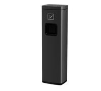 XXAD553TY Ascensores Cubo de basura acero inoxidable con tapa - Contenedor comercial for jardín, patio trasero, hogar, oficina y restaurante Cubo de Basura Cocina(Negro)