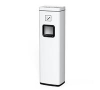 XXAD553TY Ascensores Cubo de basura acero inoxidable con tapa - Contenedor comercial for jardín, patio trasero, hogar, oficina y restaurante Cubo de Basura Cocina(Blanco)