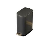 XXAD553TY Ascensores Cubo de basura acero inoxidable con tapa, pedal y cubeta extraíble for espacios reducidos, ideal for la oficina Cubo de Basura Cocina(Negro)