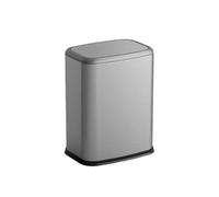 XXAD553TY Ascensores Cubo de basura con tapa abatible, cubo, acero inoxidable for oficina, baño o dormitorio Cubo de Basura Cocina(Silver)