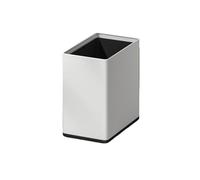 XXAD553TY Ascensores Cubo de basura rectangular acero inoxidable doble capa con tapa abierta for el salón Cubo de Basura Cocina(Blanco)