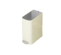 XXAD553TY Ascensores Papelera con pedal for baño - Diseño pequeño y compacto tapa de cierre suave Cubo de Basura Cocina(Beige)