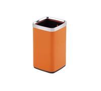 XXAD553TY Ascensores Papelera metálica abierta con cubo extraíble, ideal for espacios reducidos en baños y oficinas Cubo de Basura Cocina(Orange)