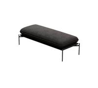 XXAD553TY Banco Acolchado Taburete de Acero Inoxidable for Extremo Cama, Taburete Descanso for Dormitorio, Tienda Ropa, for Cambiar Zapatos Tela(Pequeño)