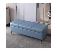 XXAD553TY Banco Acolchado Taburete for Zapatos for Uso doméstico, Taburete de Almacenamiento for Entrada, for, for mesita Noche, for sofá, Largo Que se Puede almacenar(Blue,130cm)