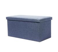 XXAD553TY Banco Acolchado Taburete Rectangular for Cambiar Zapatos de Entrada, Taburete Almacenamiento for el hogar, Puede Sentarse, for Adultos, Caja, for, Banco Descanso Plegable(Dark Blue,Medio)