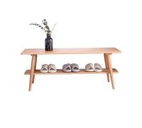 XXAD553TY Banco de Entrada for Zapatos, Banco Madera for, Organizador con Almacenamiento 2 Niveles, Estilo Simple, Maciza Banco Zapatero(80 * 35 * 45cm)