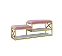 XXAD553TY Banco de Zapatero for Entrada Interior Frontal, Organizador Zapatos pequeño con Almacenamiento, Taburete for, del hogar, gabinete Porche Banco Zapatero(Pink,100cm)