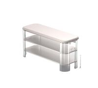 XXAD553TY Banco de Zapatos acrílico, Banco Entrada Madera Maciza, zapateros con Estante Organizador for Pasillo, Dormitorio, Sala Estar Banco Zapatero(Beige,80 * 30 * 44cm)