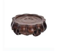 XXAD553TY Base Pedestal tallado retro de estilo chino for jarrones, bonsáis y juegos té con base madera Inicio(Pequeño)