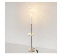 XXAD553TY Dormitorio Lámpara de pie moderna con mesa, lámpara lectura puerto USB, for sala estar, dormitorios, oficina Oficina(Blanco)