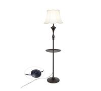 XXAD553TY Dormitorio Lámpara de pie y mesa auxiliar LED, lámpara moderna con bandeja for dormitorios, sala estar, oficina, lectura Oficina(Blanco)