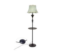 XXAD553TY Dormitorio Lámpara de pie y mesa auxiliar LED, lámpara moderna con bandeja for dormitorios, sala estar, oficina, lectura Oficina(Green)