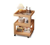 XXAD553TY Estante de Noche Mesita extraíble Madera Maciza Mesa Auxiliar pequeña Moderna Simple Gabinete Almacenamiento Multifuncional Auxiliar de salón(Pequeño)