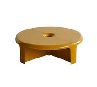 XXAD553TY Juego de Mesa Centro Modular plástico, mesas Redondas entrelazadas for autoensamblaje Mesa Auxiliar(Yellow)