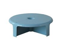 XXAD553TY Juego de Mesa Centro Modular plástico, mesas Redondas entrelazadas for autoensamblaje Mesa Auxiliar(Blue)