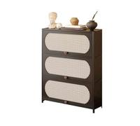 XXAD553TY Pasillo Aparador/estantería esquinera de 3 Niveles, Mueble de almacenaje de pie for salón con cajones de 80 cm