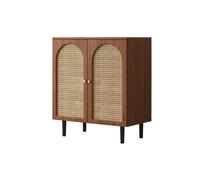 XXAD553TY Pasillo Aparador pequeño Moderno y Sencillo de ratán con Doble Puerta for Almacenamiento en casa, Restaurante, té Cocina