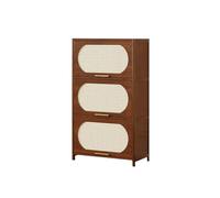 XXAD553TY Pasillo Estantería esquinera de ratán 3 Niveles, Mueble almacenaje pie for salón, 60 cm Ancho