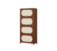 XXAD553TY Pasillo Estantería esquinera de ratán 4 Niveles, Mueble almacenaje pie for salón, 60 cm Ancho