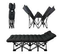XXAD553TY Portátil Cama Plegable portátil, Silla for Siesta Individual, Cama de Oficina Sencilla, sillón reclinable for Acampar al Aire Libre(190cm)