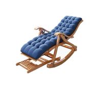 XXAD553TY Práctico Recliner Folding Rocking Chair Living Room Armchair Bed Office(Blue)